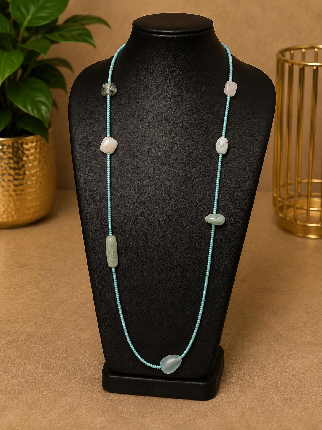 Long Beaded Necklace – Artisan Collection Ayabombe Handmade
