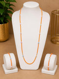 Delicate Beaded Long Necklace_Ayabombe Handmade