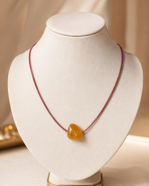 Beaded Necklace & Bracelet Set
